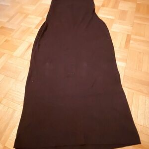 Zara Elegant Dark Brown Maxi Dress